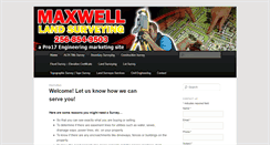 Desktop Screenshot of maxwell-land-surveying.com