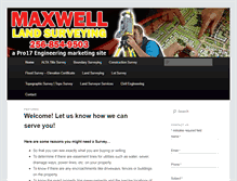 Tablet Screenshot of maxwell-land-surveying.com